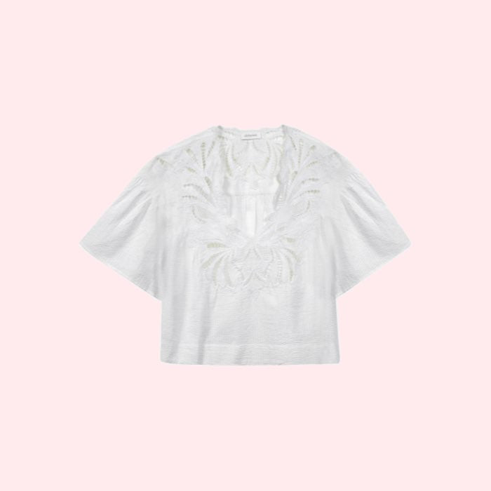 Korte broderie blouse van Alchemist