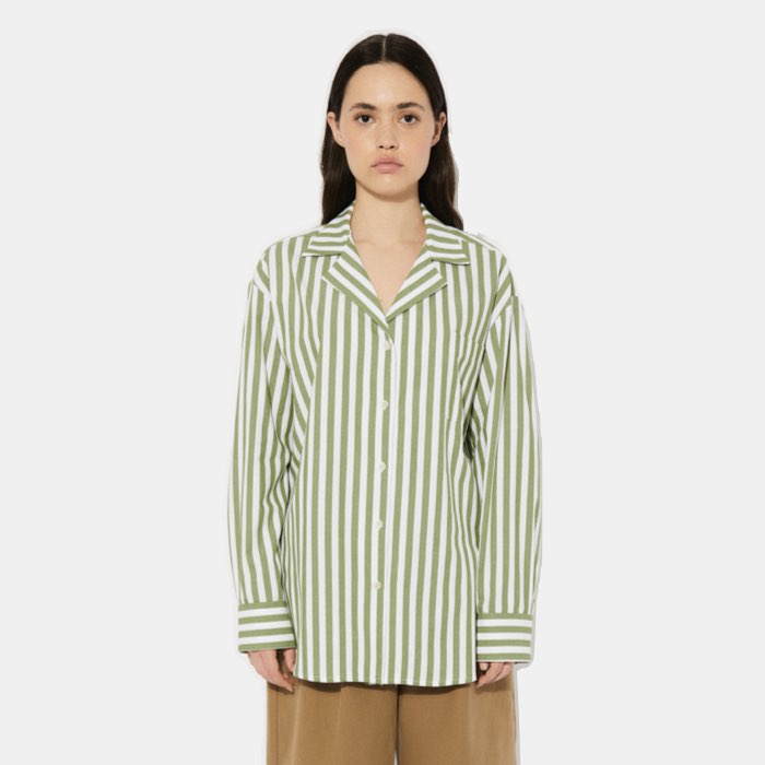 Gestreept Shirt Pure | Rita Row | Groen