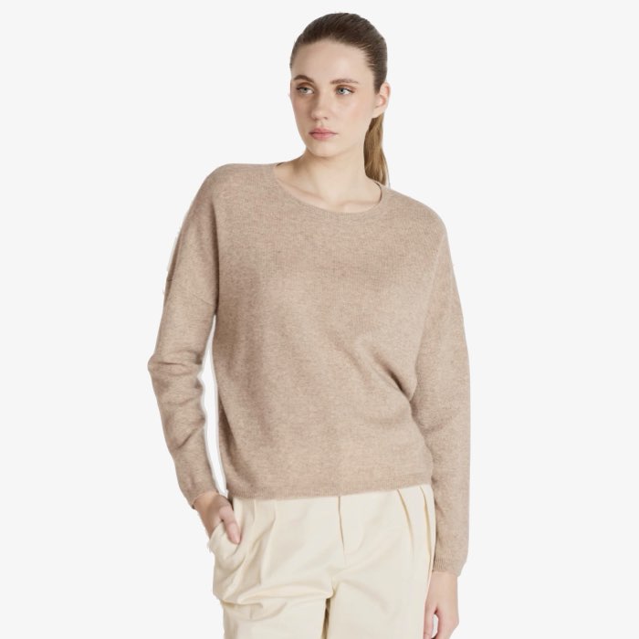 Beige Kasjmier Sweater Kaira van Absolut Cashmere