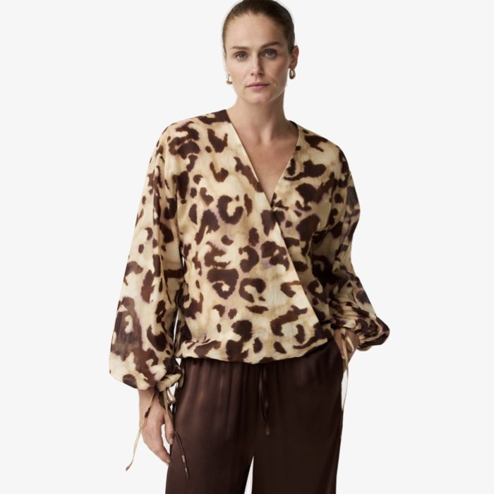 Leopard Blouse Basil | Alchemist | Bruin