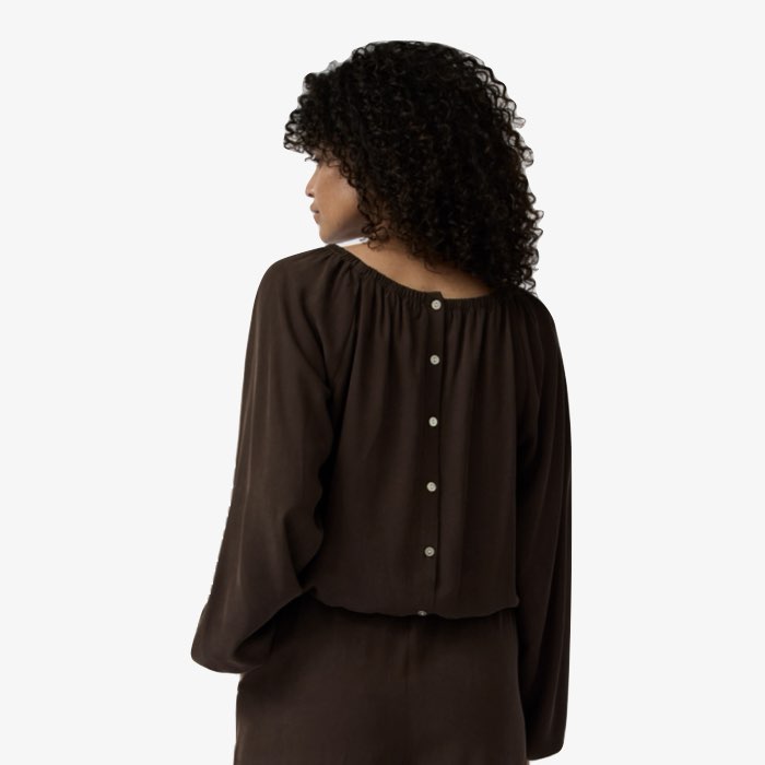 Bruine Tencel Blouse Elise van Alchemist