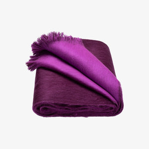 Paarse Alpaca Sjaal Double van Alpaca Loca