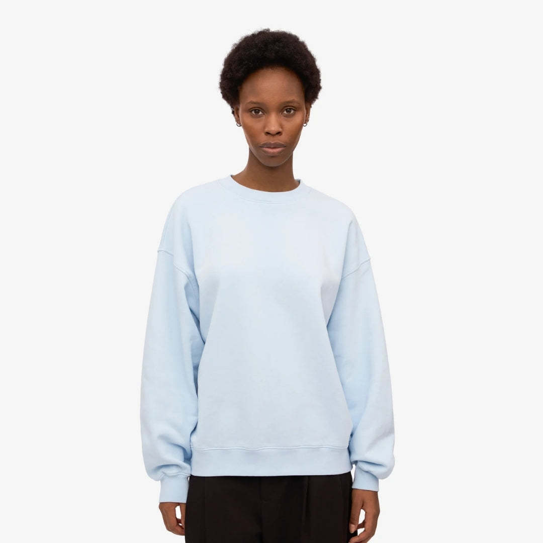 Lichtblauw Oversized Sweater van Colorful Standard
