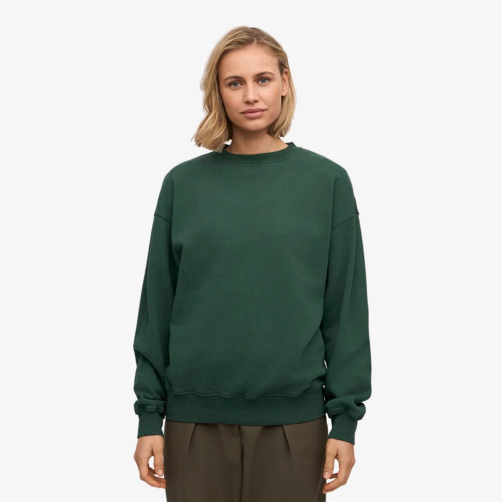 Donkergroene Oversized Sweater van Colorful Standard - Emerald Green