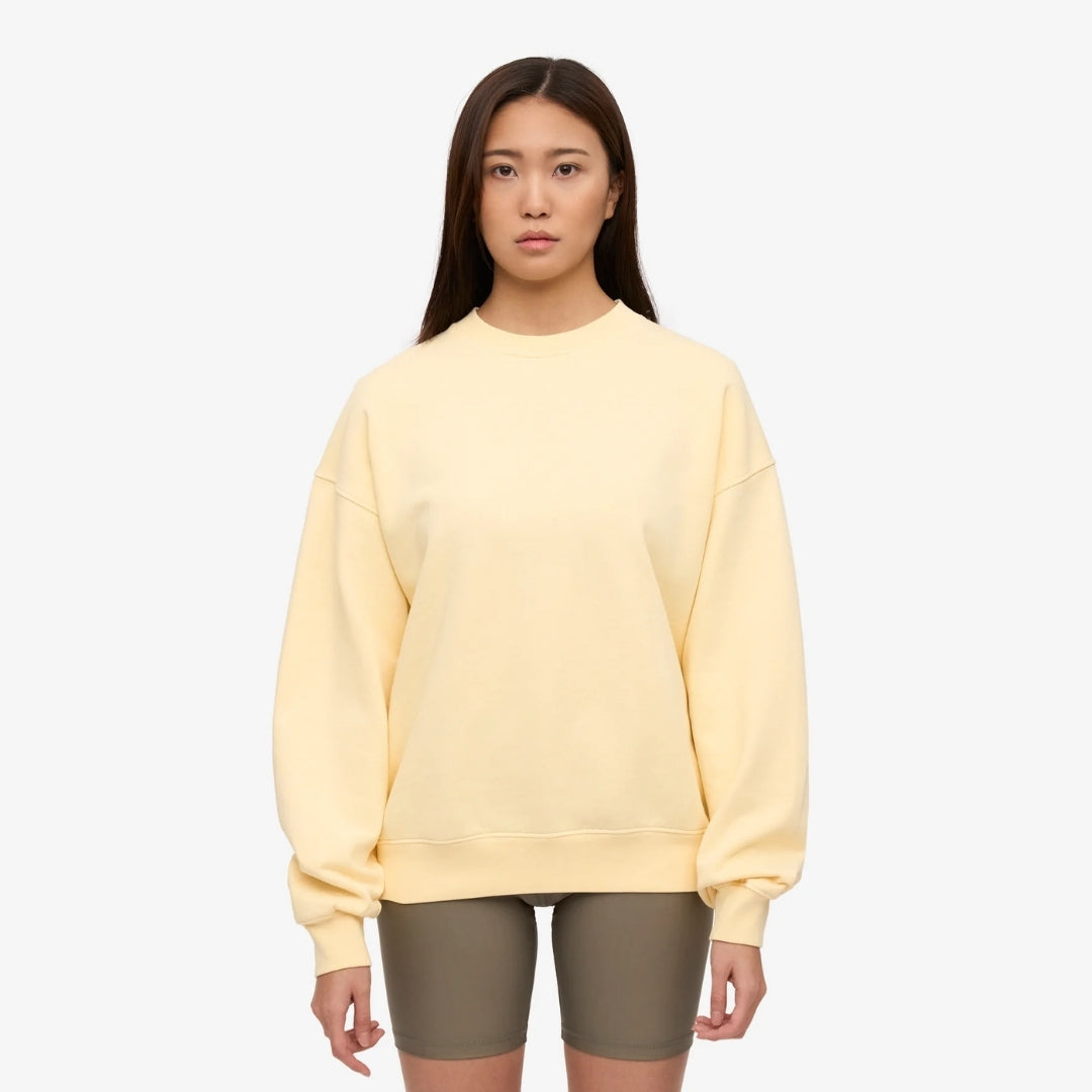 Lichtgele Oversized Sweater van Colorful Standard
