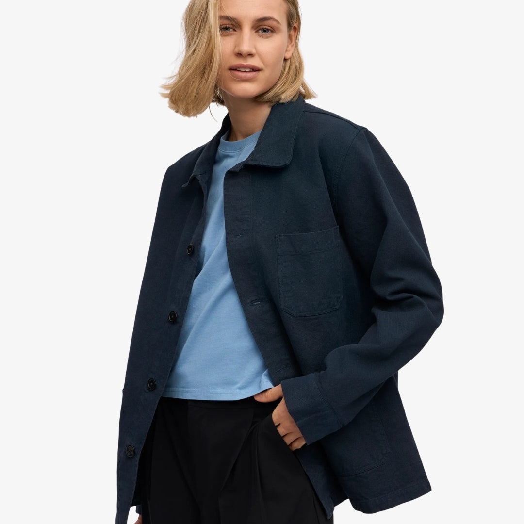 Blauw Workwear Jacket van Colorful Standard