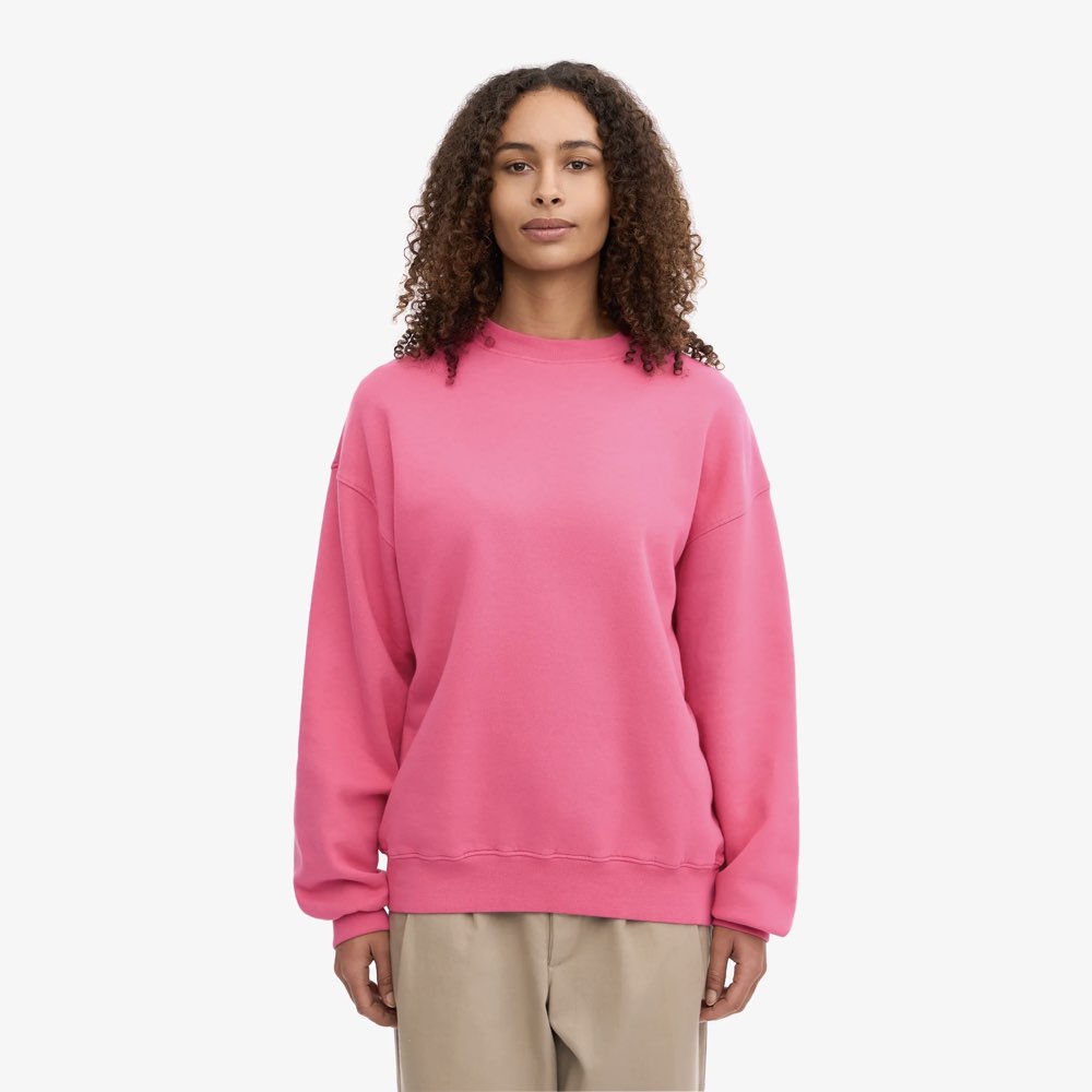 Roze Oversized Sweater van Colorful Standard - Bubblegum Pink