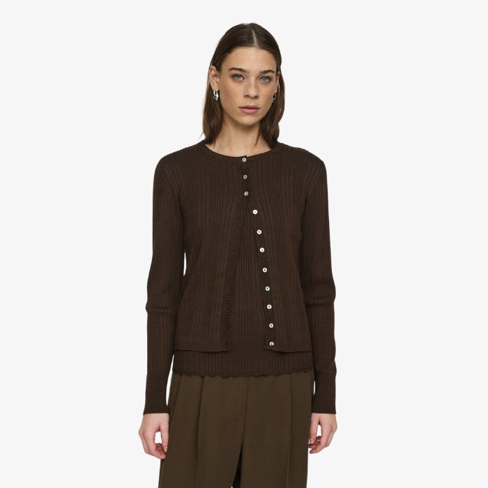 Bruin Gebreid vestje Aitla van Soft Rebels