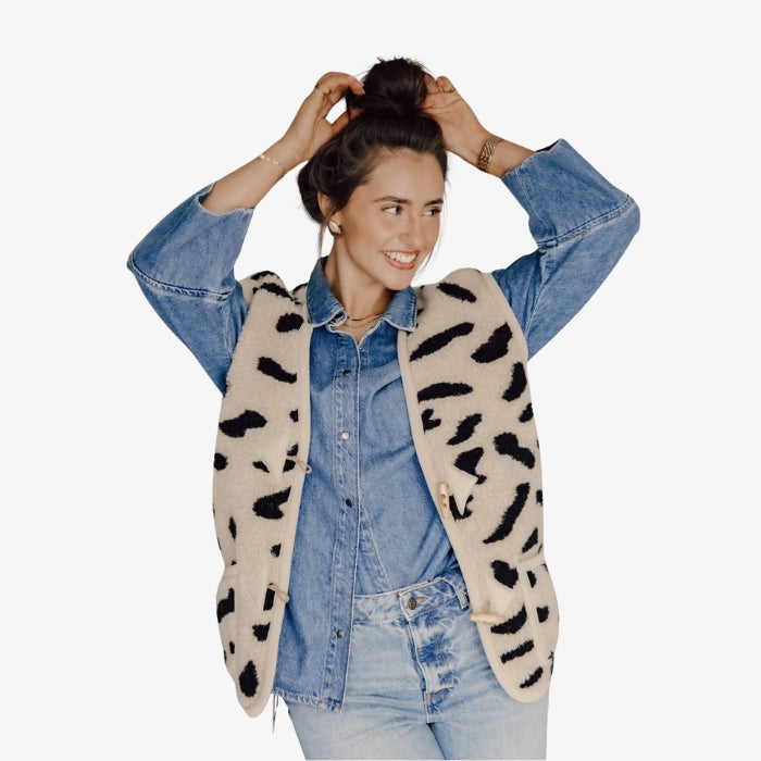 Wollen Gilet Gepard van Alwero