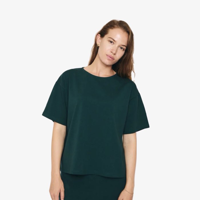 Groen Biologisch Katoenen T-shirt Zoe van RE/Born (kopie)