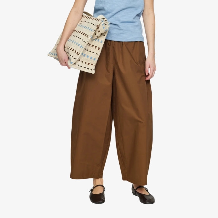 Bruine Cropped Broek Halen van Soft Rebels