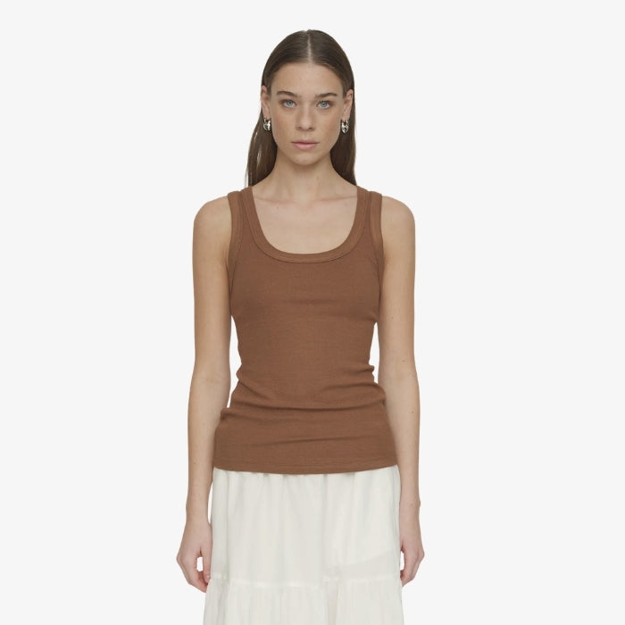 Bruine Tanktop Fenja van Soft Rebels