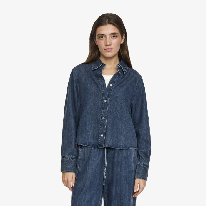 Cropped Denim Shirt Keira van Soft Rebels