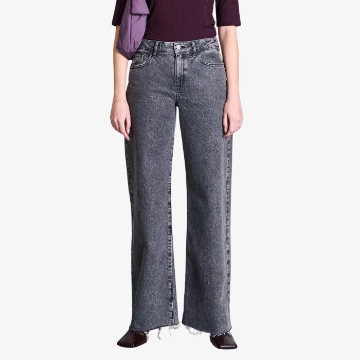 Wide Leg Jeans Sunny Ligth Grey van Jan 'n June