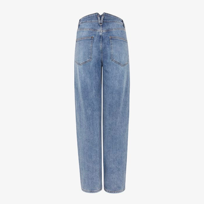 Lichtblauwe Barrel Jeans Caja van Soft Rebels