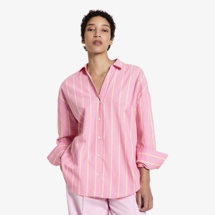Roze Gestreepte Blouse van Lanius