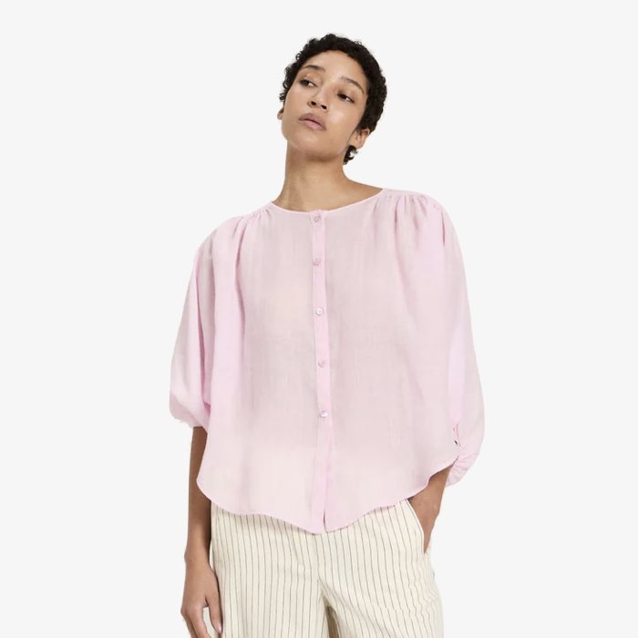 Lichtroze Blouse Orchid van Lanius
