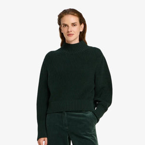 Groene Grofgebreide Trui van Lanius