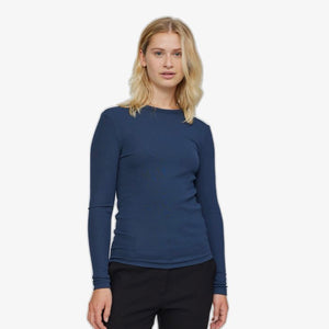 Rib Top Fenja | Soft Rebels | Donkerblauw