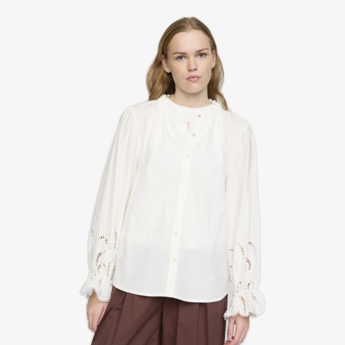 Duurzame-kleding-Soft Rebels-Sonja Leigh-Blouse-Broderie-wit-Demi.