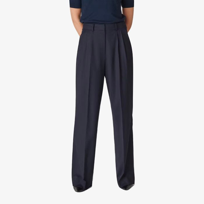 Donkerblauwe  Pantalon Bièl van Floria Collective