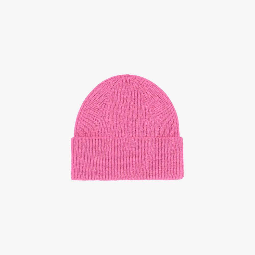 Recycled Merino Wollen Beanie van Colorful Standard - Bubblegum Pink