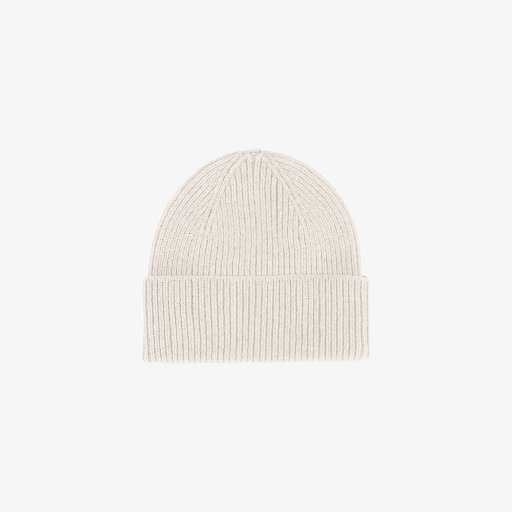 Recycled Merino Wollen Beanie van Colorful Standard - Ivory White