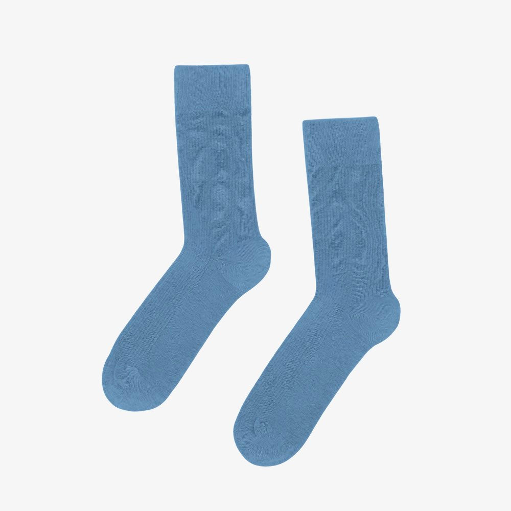 Blauwe Biologisch Katoenen Sokken van Colorful Standard= Seaside Blue