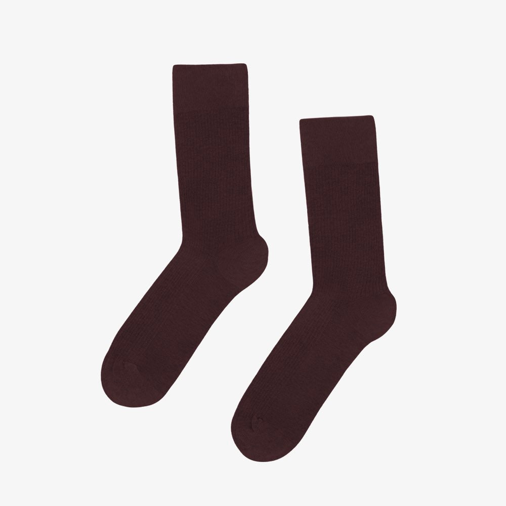 Donkerrode Biologisch Katoenen Sokken van Colorful Standard - Oxblood Red