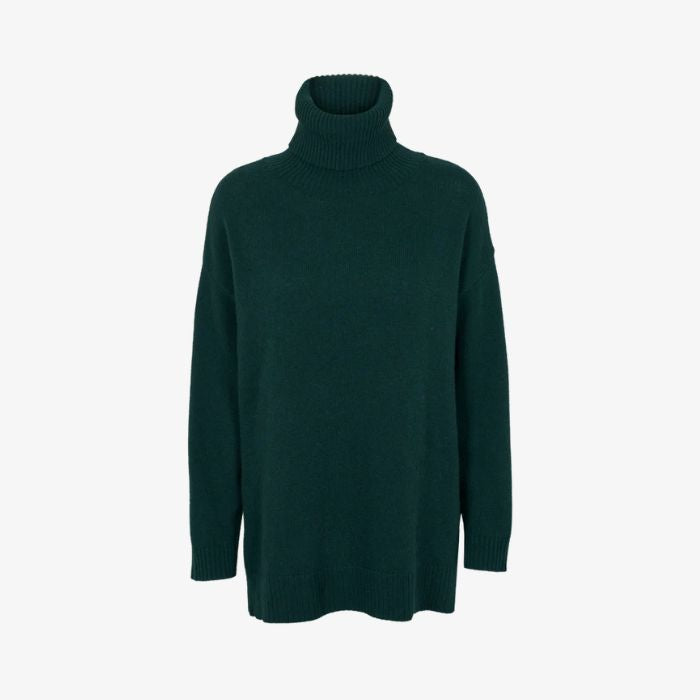 Groene Wollen Coltrui Line van Basic Apparel