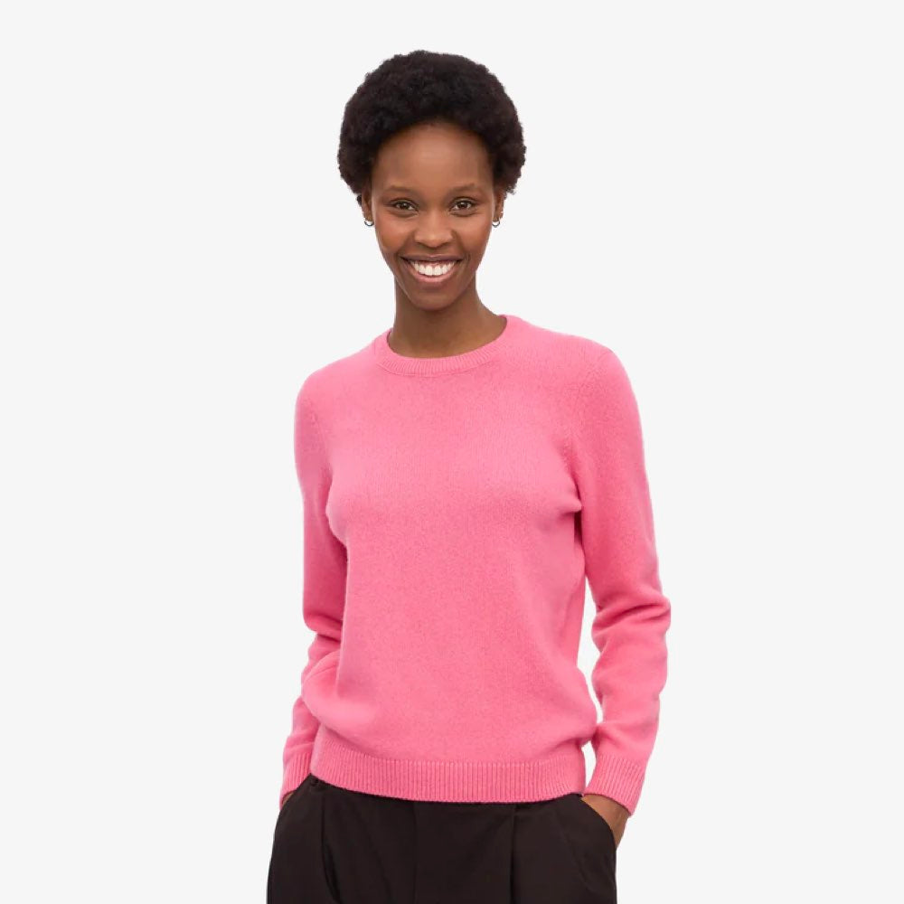 Roze Wollen Classic Crewneck Sweater van Colorful Standard