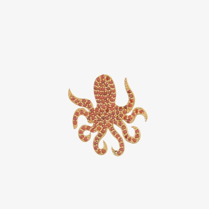 Broche Octopus | I Am Jai | Goud