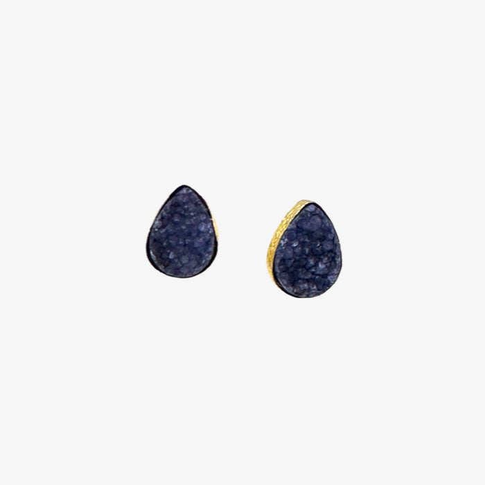 Oorbel Druzy | m' Anais | Blauw