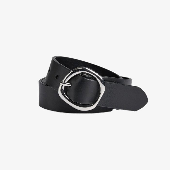 Zwarte Smalle Riem Trinity van Markberg