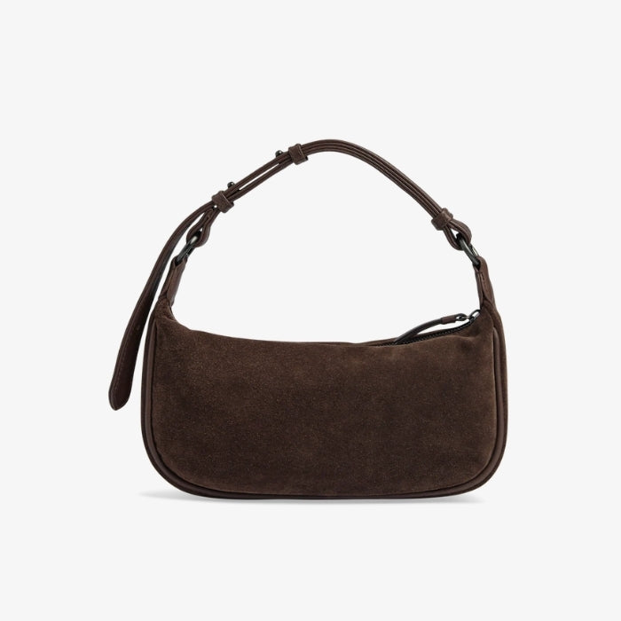 Bruine Suede Tas Mini Muse van Markberg