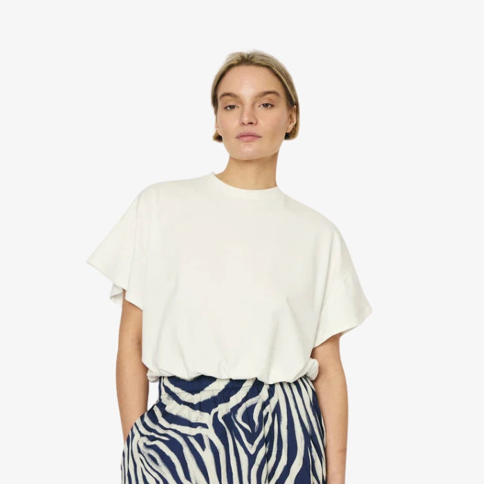 Offwhite Cropped T-shirt Raffa van RE/Born