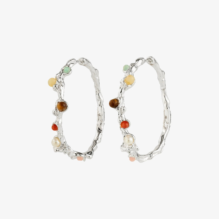 Zilveren Hoops Iris van Pilgrim - WATERPROOF