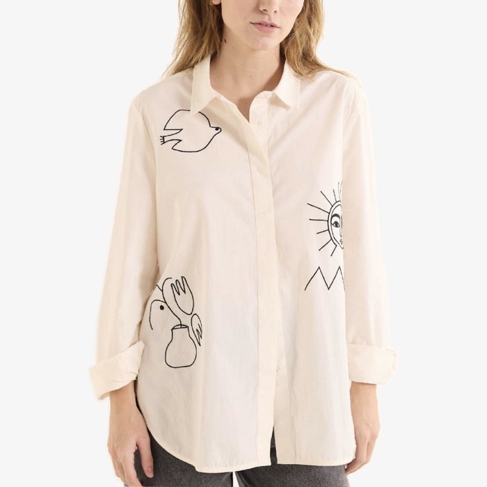 Geborduurde Blouse Julie | Sacrécoeur | Ecru