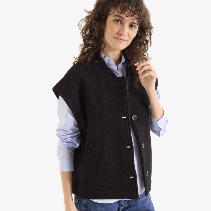 Wollen Gilet Sonny | Sacrécoeur | Zwart