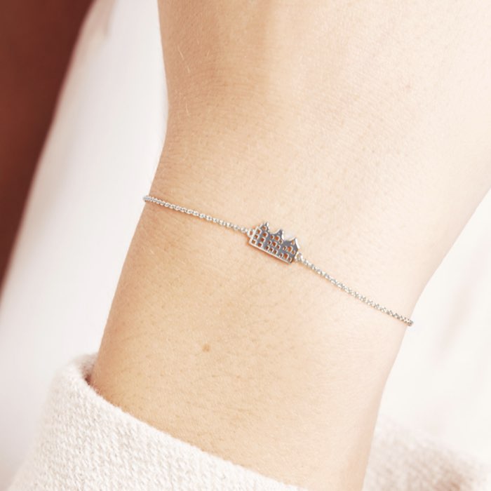 Armband Canal | Riverstones | Zilver