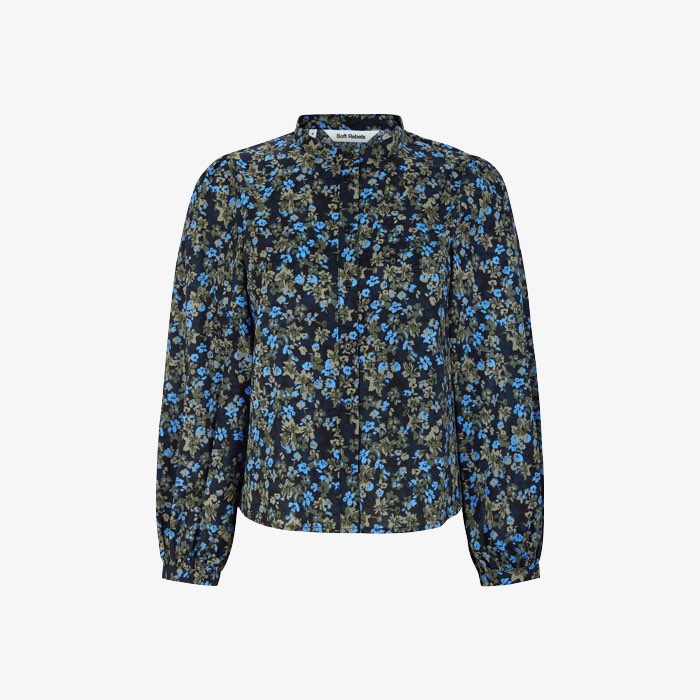 Organic Cotton Briella Shirt | Soft Rebels | Blauw