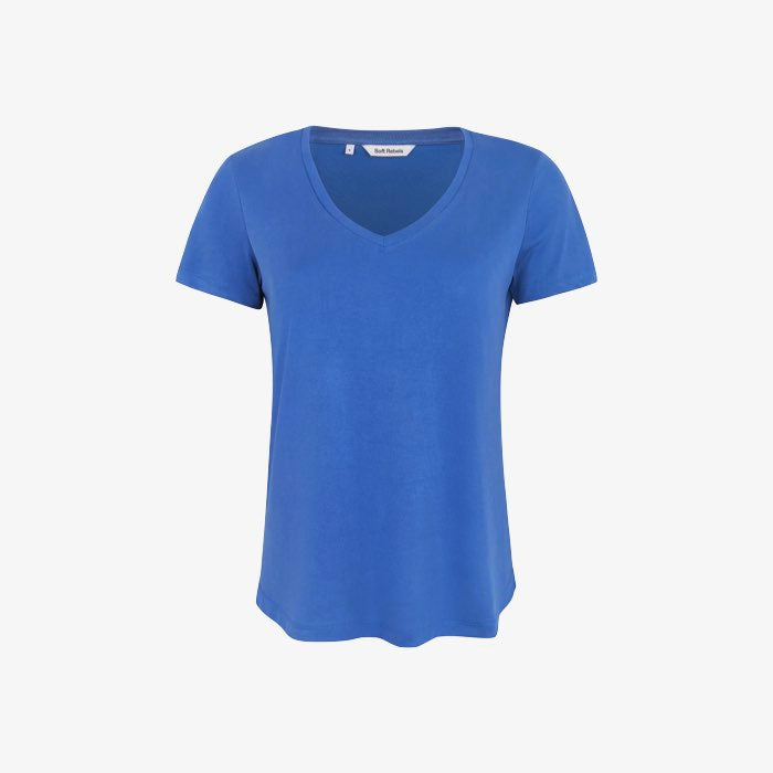 V-Hals T-shirt Ella | Soft Rebels | Blauw