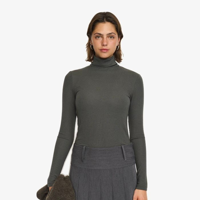 Groene Rib Top Fenja  van Soft Rebels (kopie)