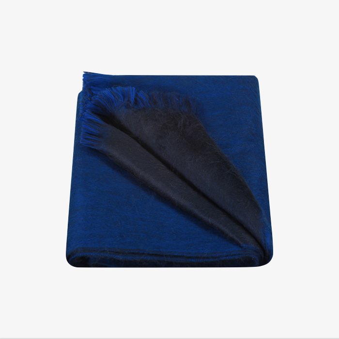 Dubbelzijdige sjaal | Alpaca Loca | Blauw