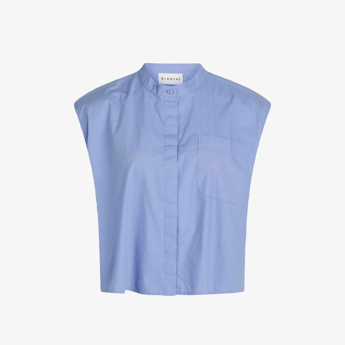 Mouwloos Shirt Dibella | Blanche | Blauw