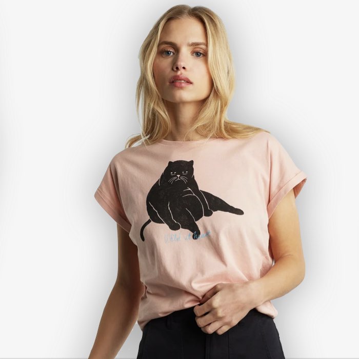 T-shirt Visby Wild At Heart | Dedicated | Roze