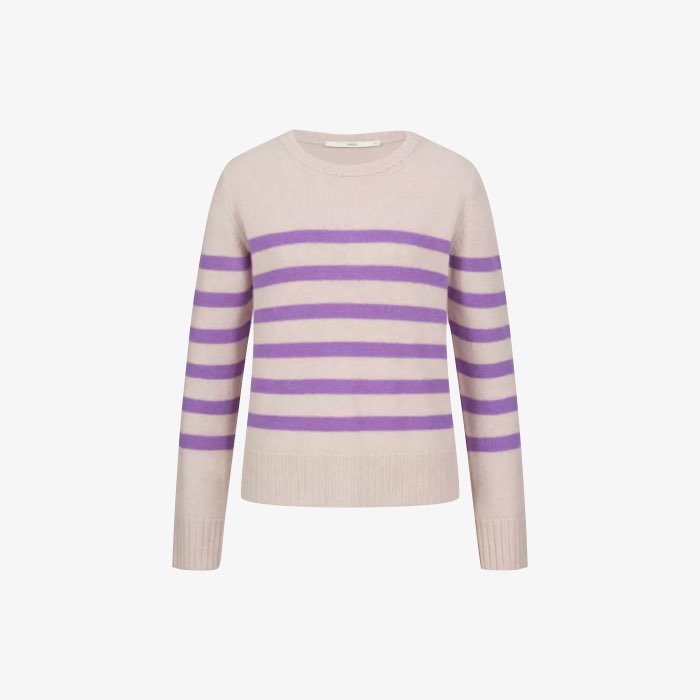 Gestreepte Sweater | Lanius | Crème Lila