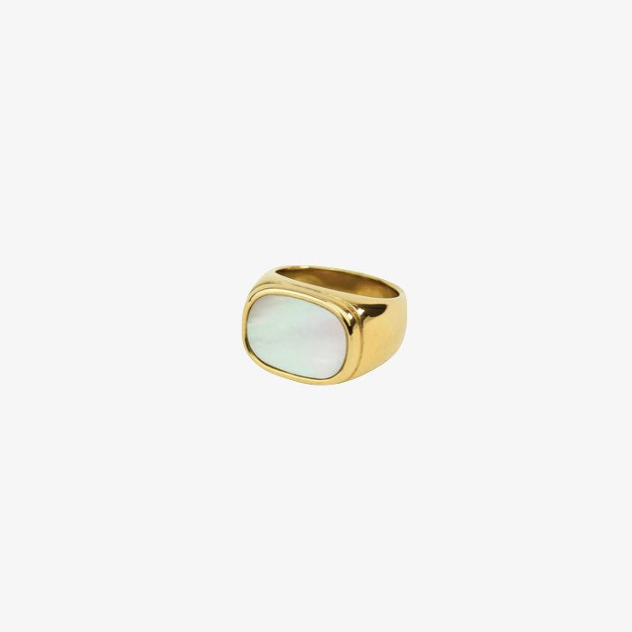 Ring Mother of Pearl | Tits | Goud